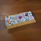 Trousse coton et suédine - grand modèle 18*22 cm Les Mimines d'Amélie