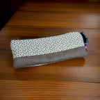 Trousse coton et suédine- moyennes 20 x 8 cm Les Mimines d'Amélie