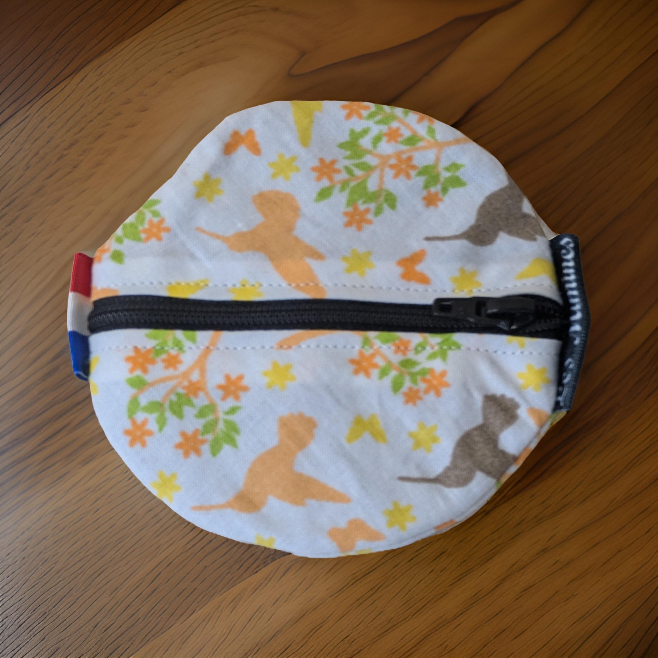 Porte-monnaies ou range écouteurs ronds - fermeture zippée Les Mimines d'Amélie