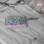 Pochette look vintage - bouton pression magnétique Les Mimines d'Amélie