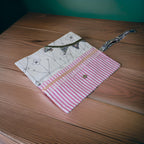 Pochette look vintage - bouton pression magnétique Les Mimines d'Amélie