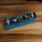 Trousse coton et suédine - petit modèle Les Mimines d'Amélie